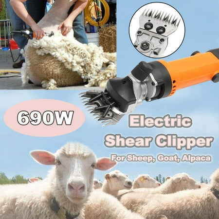 690W Electric Shearing clipper Supplies Clipper Shear Sheep Goats Alpaca Shears (Best Sheep Shearing Clippers)