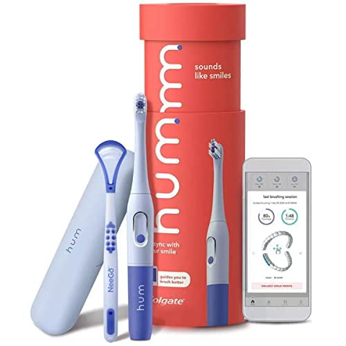 hum by Colgate Smart Battery Toothbrush Sonic Handle w Travel Case