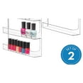 thumbnail image 2 of iDesign, Clear Recycled Plastic 2-Pack Wall Mount Rack Organizer,, 2 of 9