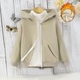 thumbnail image 2 of Fengyings Clearance Kids Boys Fleece Warm Hoodies Clothes Toddler Zip-up Light Jacket Sweatshirt Outwear, 2 of 8