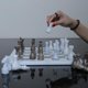 thumbnail image 2 of Juego de ajedrez Marble Hives, blanco y gris, 38 x 38 cm, con tablero y piezas, 2 of 6