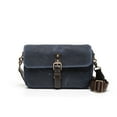 thumbnail image 2 of ONA The Bowery Leather/Waxed Canvas Camera Messenger Bag, Oxford Blue, 2 of 4