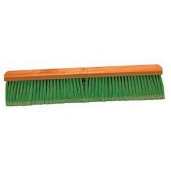 24 in Green Flagged Plastic Floor Brush
