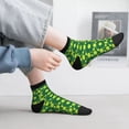 thumbnail image 2 of Fuzoiu Tennis Balls Print Adult Socks, Crew Moisture-wicking Socks, Unisex Cushion Crew Socks,Casual Sports Ankle Socks, 2 of 7