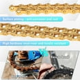 thumbnail image 3 of 8/9/10/11/12 Speed Bike/Bicycle Chain BUCKLOS BC-L/EL/SL for SHIMANO/SRAM/KMC Steel Gold/Silver 116/126 Link with Quick Link fit MTB/Mountain/Road Bike/BMX 1/2 x 3/32 1/2 x 11/128 Inch Universal, 3 of 7