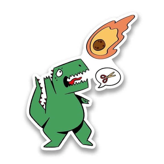 Rock Paper Scissors Meteor Sticker -Smartprints Designs, Vinyl Sticker