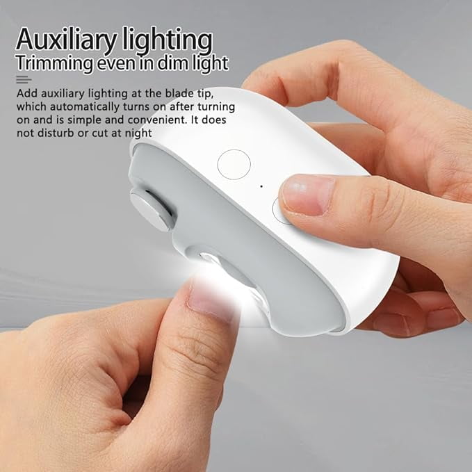 Electric Nail Clipper for Toenails and Fingernails， Smart Nail Clipper with Polishing & Nail Catcher，compact and portable