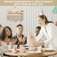 thumbnail image 3 of 1 Pc Wooden Family Birthday Reminder Calendar Board Dates Not To Be Missed Birthday Calendar Wall Hanging with 100 Tags Birthday Gifts for Father Mother 4.7x15.7inch(12x40cm) Colorful DIY, 3 of 7