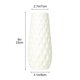 thumbnail image 3 of Jarrón de Plástico para Decoración Del Hogar - Jarrón Decorativo Moderno de 23 Cm de Alto para Ramos, Centros de Mesa, Bodas y Exhibiciones | Blanco, 3 of 6