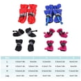 thumbnail image 4 of Methold 4 Uds. De zapatos para mascotas, botas para nieve y lluvia, para perros pequeños, para el cuidado de las patas de cachorros, Type3 NO3, 4 of 6