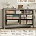 thumbnail image 3 of Danolapsi 7 Dresser for Bedroom, 54" Wide Drawer Dresser with Storage Freestanding, Wooden Closet Storage Chest for Living Room, Bedroom, 3 of 7