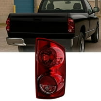 Nilight Taillight Assembly Compatible with 2007 2008 Dodge Ram 1500 2007 2008 2009 Dodge Ram 2500 3500 Rear Lamp Replacement OE Style Passenger Side Dark Red Lens