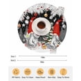 thumbnail image 6 of 13 Inch Round Placemats Set of 6, Black Gnomes Christmas Non Slip Heat Insulation PP Table Mats, Snowflake Xmas Tree Gifts Winter Washable Place Mats for Kitchen Dining Party Table Decor, 6 of 7