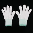 thumbnail image 2 of Moneda de joyería de guantes de trabajo de inspección blanca, elástica, a prueba de huellas dactilares, L METRO Sunnimix Guantes de inspección blancos, 2 of 8