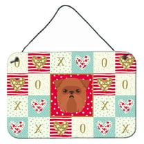 Carolines Treasures CK5188DS812 Brussels Griffon Love Wall or Door Hanging Prints 8x12 multicolor