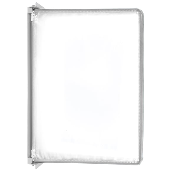Organizador de referencia de pared: Carpeta de sobremesa plegable, expositor de menús de pared, expositor de catálogos de metal y PVC para oficina, taller, color verde