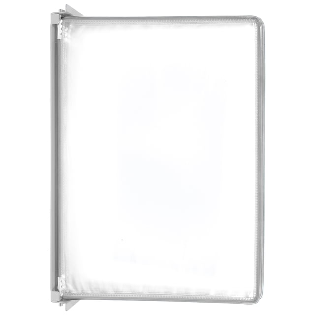 Organizador de referencia de pared: Carpeta de sobremesa plegable, expositor de menús de pared, expositor de catálogos de metal y PVC para oficina, taller, color verde