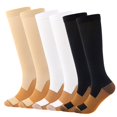 thumbnail image 2 of Calcetines de compresión de cobre para hombre y mujer, calcetines de circulación, los mejores para correr, senderismo, ciclismo, 15-20 mmHg, 2 of 4