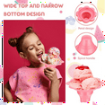 thumbnail image 2 of 200 Pieces 4 Oz Colorful Shaved Ice Cups Flower Shaped Snow Cone Leak Proof Plastic Snack Cream Bowls, 2 of 7
