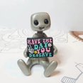 thumbnail image 1 of Figura de robot de resina Alivia tu ansiedad Tu ansiedad es una azada mentirosa Estatua de robot mentiroso Artesanía Imagen de robot Adorno, 1 of 5