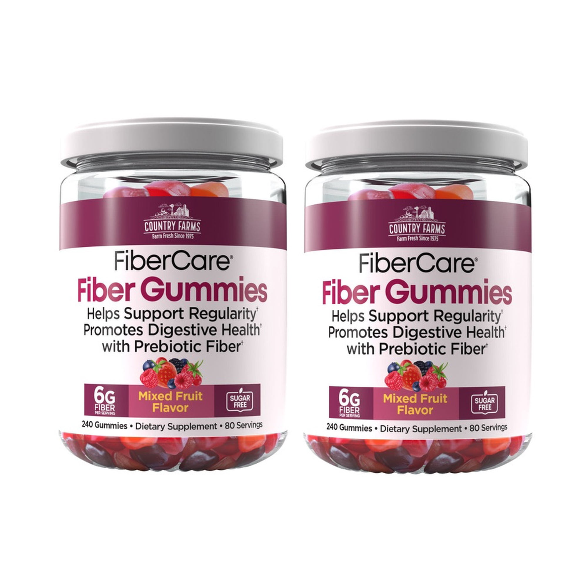 2 PACK | Country Farms FiberCare Fiber Gummies, 240 Gummies