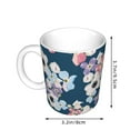 thumbnail image 2 of Yiaed Flowers Print Ceramics Coffee,Large Handle Design,Extra Large Tea and Coffee Cup for Office and Home Mugs, 2 of 6