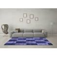 thumbnail image 3 of Ahgly Company Indoor Rectangle Patchwork Blue Transitional Area Rugs, 8' x 12', 3 of 4