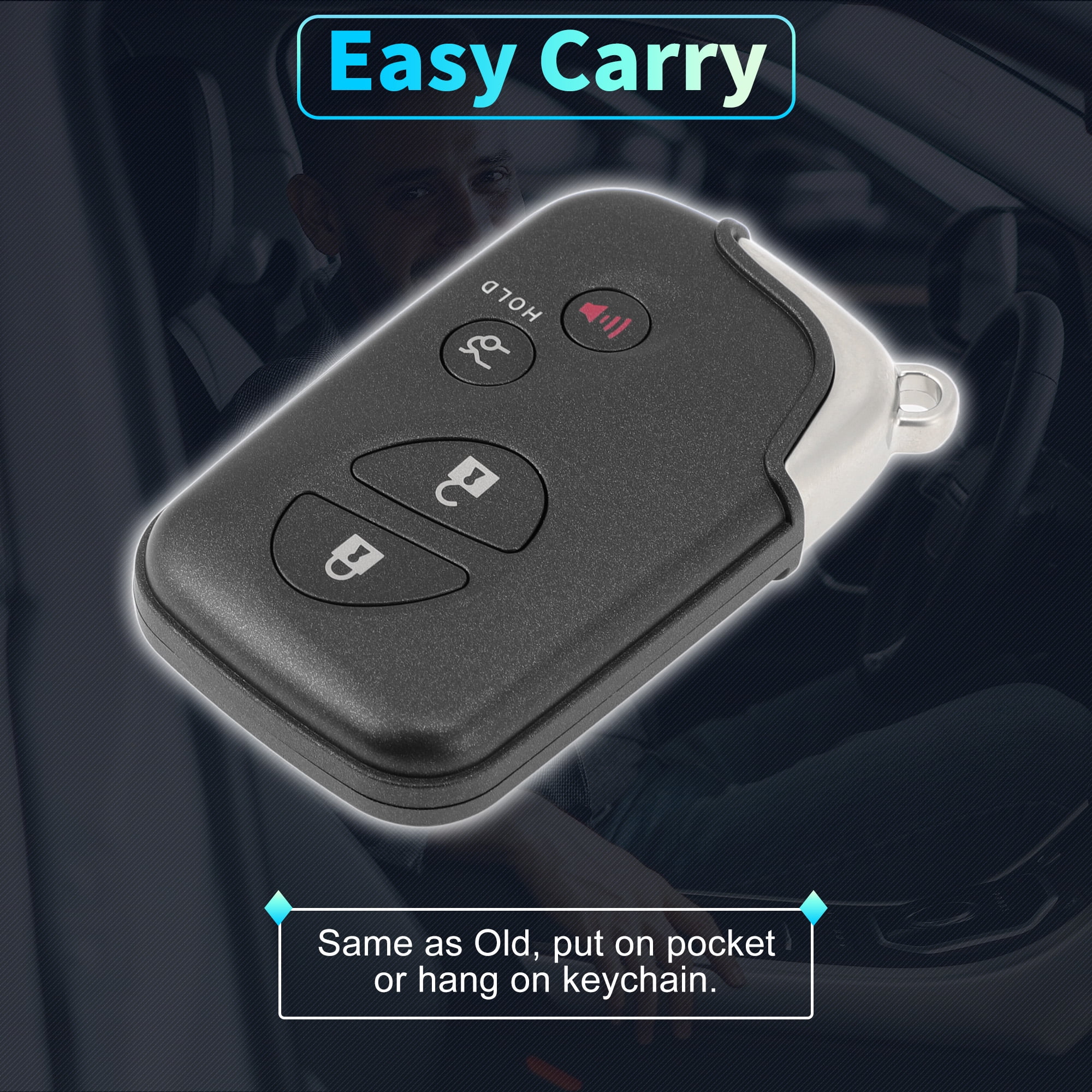 HYQ14AAB 314.3MHz Replacement Keyless Entry Remote Smart Key Fob for Lexus ES350 GS300 GS350 GS430 GS450h GS460 IS250 IS350 LS600h No.271451-0140/89904-30270/89904-50380 4 Buttons