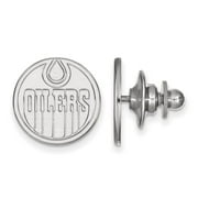 LogoArt Sterling Silver Edmonton Oilers Lapel Pin