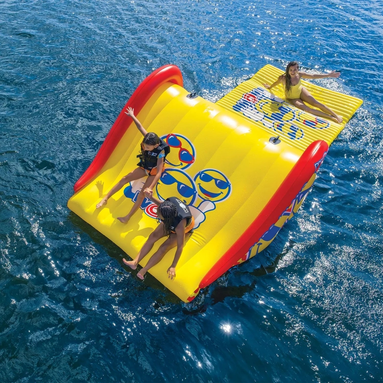 WOW Sports Floating Island Slide and Water Walkway Combo, Red - image 5 of 5