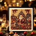 thumbnail image 4 of IPEWLEX Christmas Theme Full Round Drill Diamond Art Kit for Wall Decor & Holiday Gift, Vintage Holiday Patterns with Layered Visual Effect, Easy for Beginners, Includes Tools & Extra Beads, 4 of 7