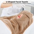 thumbnail image 2 of Toallas faciales DIMEGON de forro polar suave de coral en forma de U, 12 unidades, 2 of 5