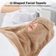 thumbnail image 2 of Toallas faciales DIMEGON de forro polar suave de coral en forma de U, 12 unidades, 2 of 5