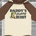 thumbnail image 4 of Inktastic Daddy's Fishing Buddy Boys Long Sleeve Baby Bodysuit, 4 of 5