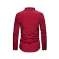 thumbnail image 6 of Gamivast Slim Fit Dress Shirts for Men Long Sleeve Point Collar Dress Shirts Contrast Trim Casual Shirts Pocket Business Office Wedding Social formal, 6 of 6