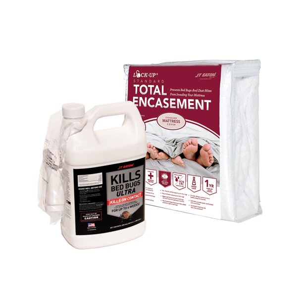 Kills Bed Bugs ULTRA Spray and LockUp Mattress Cover Value Pack
