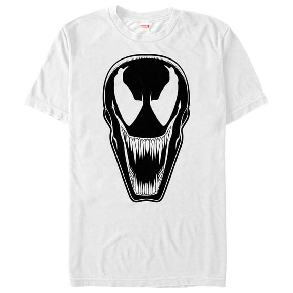 Men's Marvel Venom Modern Face Graphic Tee White Medium