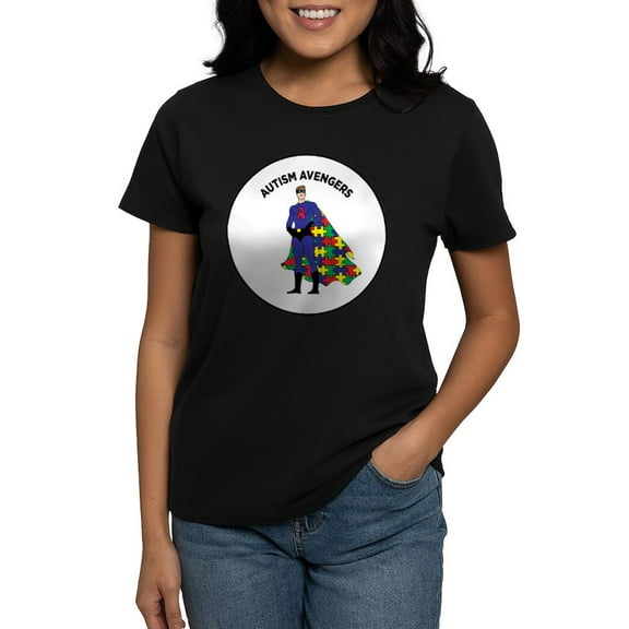 CafePress - Autism Avenger T Shirt - Women's Traditional Fit Dark T-Shirt