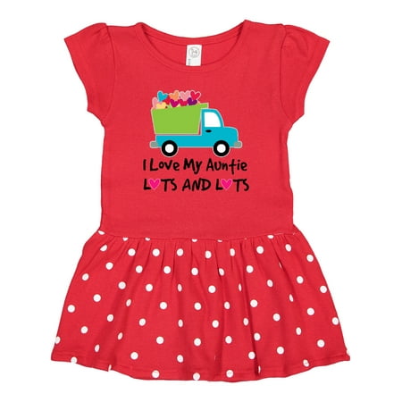 

Inktastic I Love My Auntie Baby Clothes Gift Baby Girl Dress