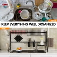 thumbnail image 6 of Gymax Over Sink Dish Drying Rack Adjustable Dish Drainer Kitchen Organizer, 6 of 10