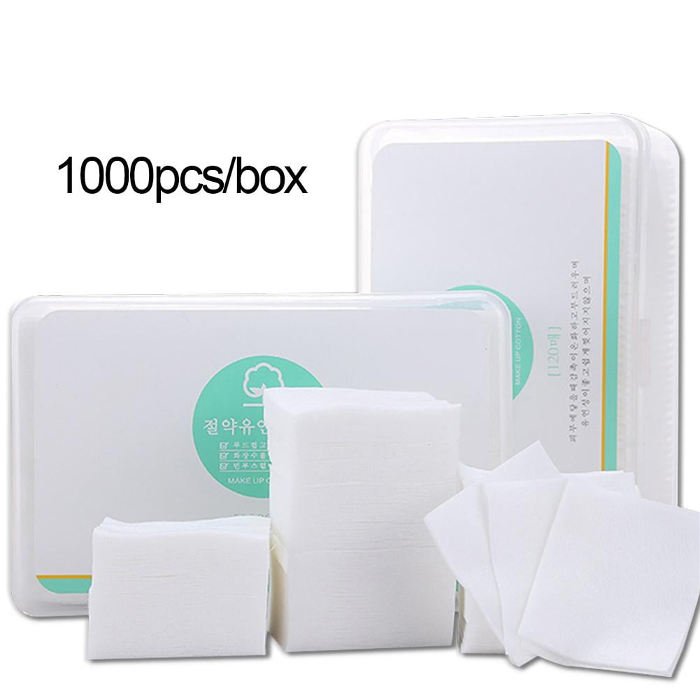 AUTCARIBLE 1000pcs/box MultiFunction Makeup Remover Cotton Pad Soft