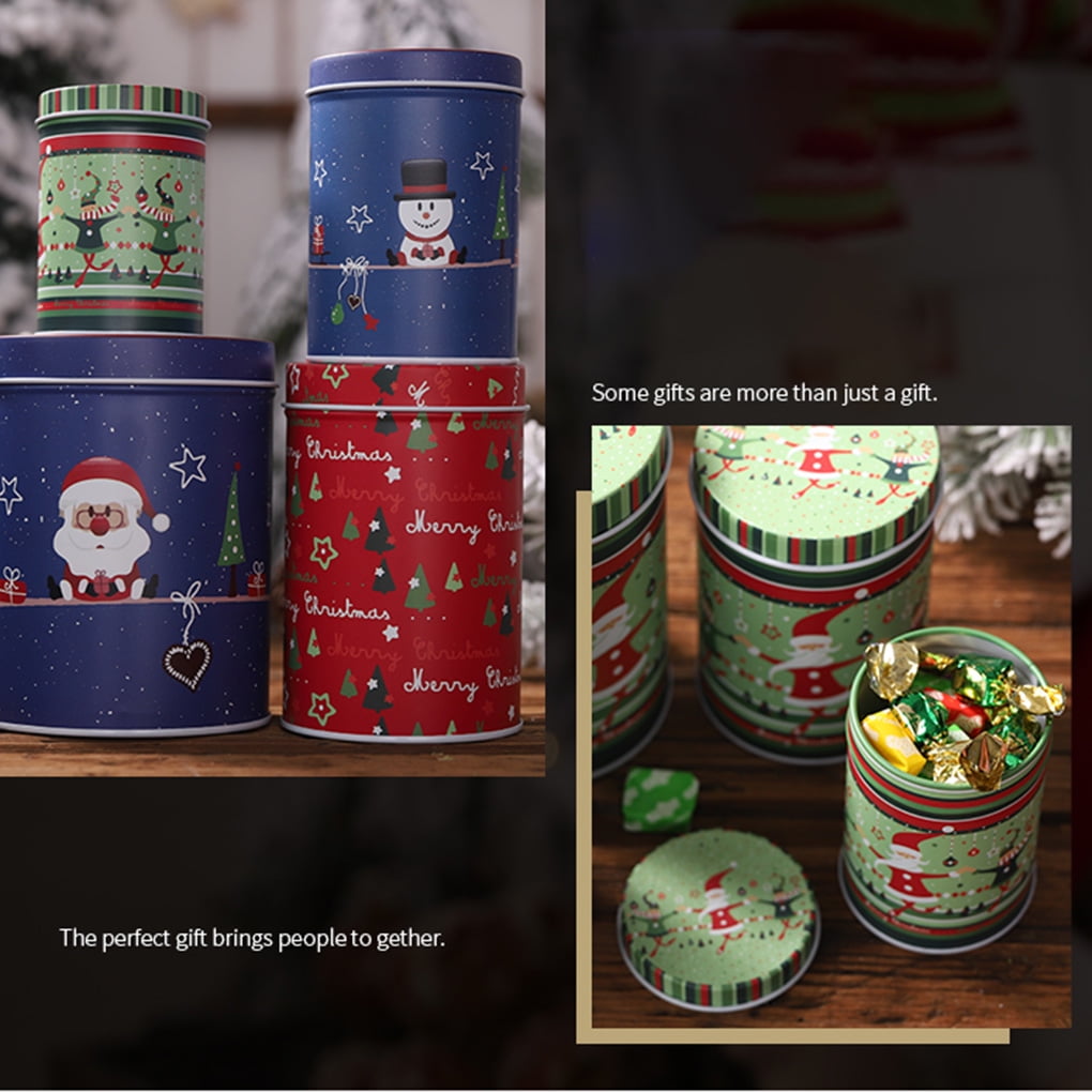 christmas tin containers