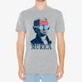 thumbnail image 4 of UGP Campus Apparel Thomas Jefferson Murica Basic Cotton T-Shirt - 3X-Large - Grey, 4 of 6