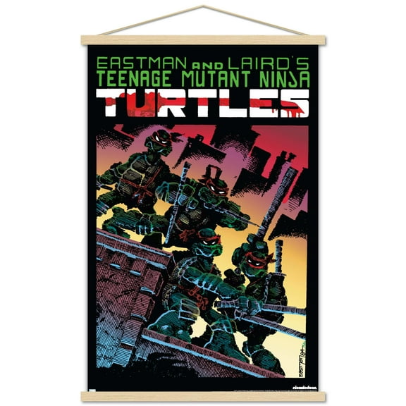Nickelodeon Teenage Mutant Ninja Turtles - Color Classics #1 Wall Poster with Magnetic Frame, 22.375" x 34"