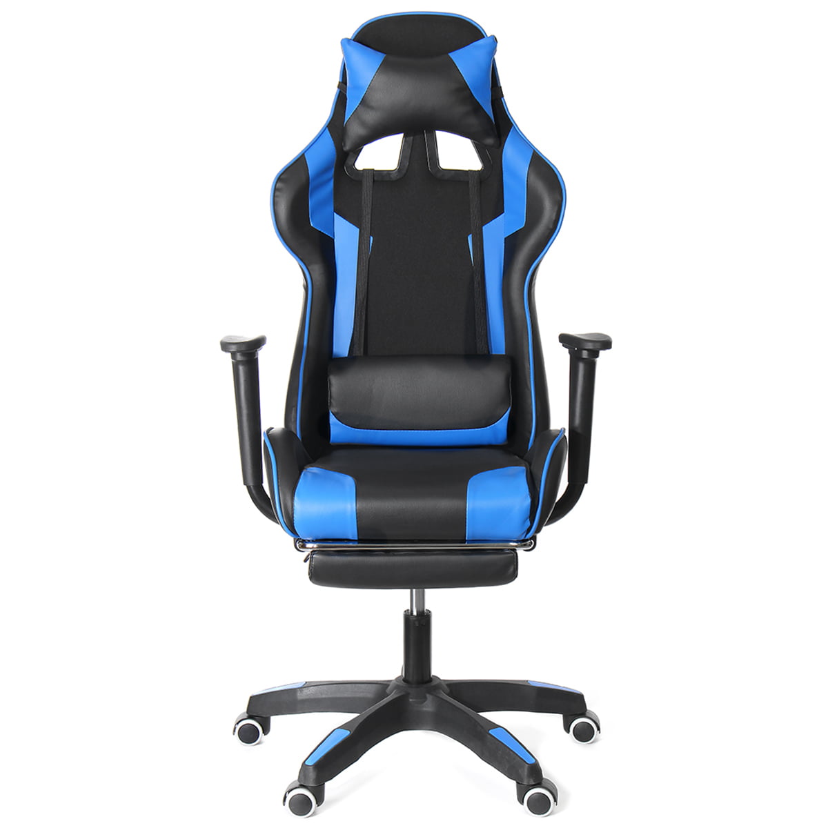 90°~155° Lying Gaming Chair Swivel Ergonomic Racing Chair，Leather High