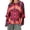 Multicolor 2, variant on Tie Dye Pattern Women's Summer Casual Loose T Shirts Mid Sleeve Sexy Cute Tops Daily Wear Blouse for Women