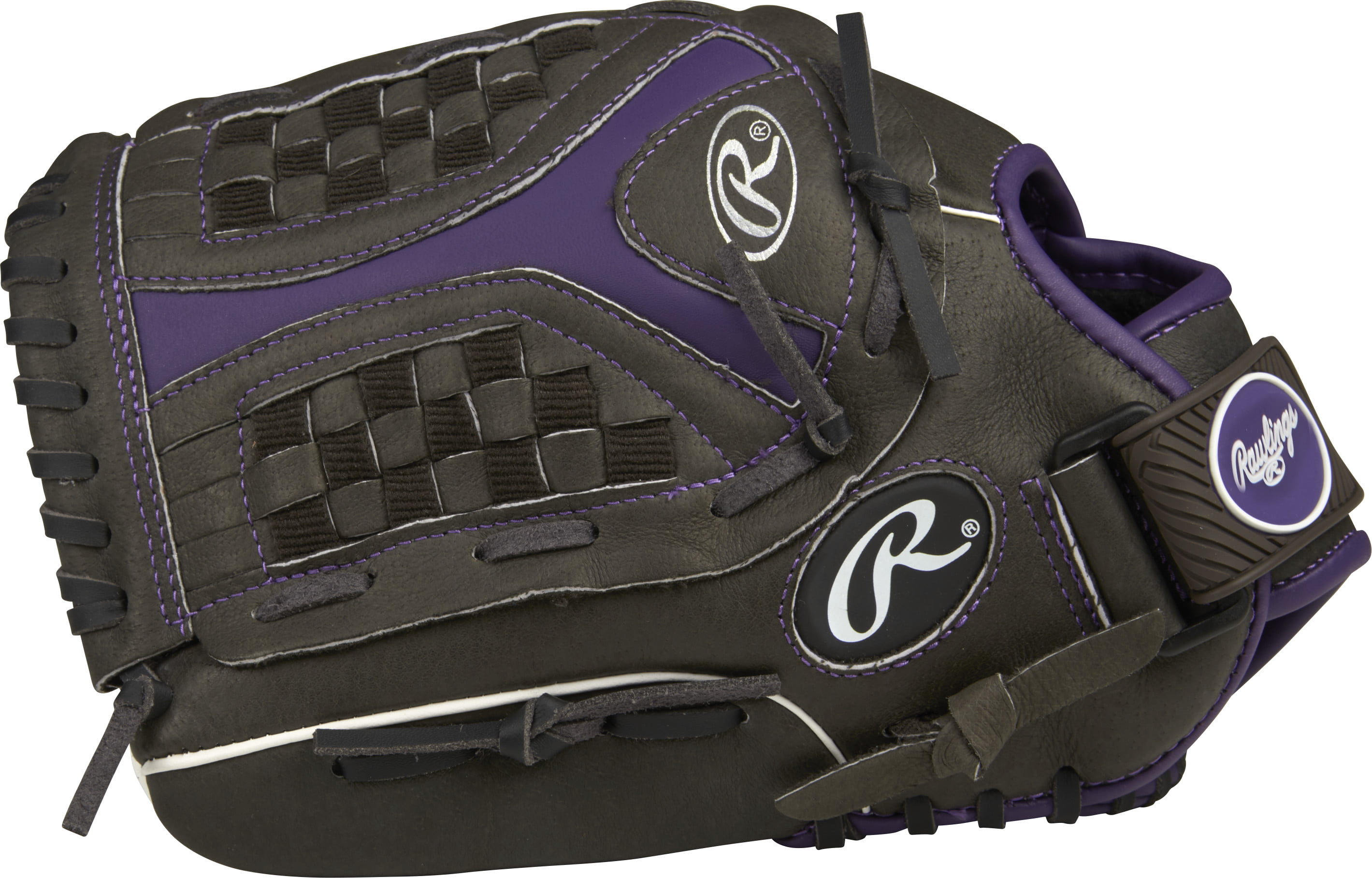Details about   Rawlings Youth Storm 12" ST12DSPUR Softball Glove Right Hand wear on Right hand 