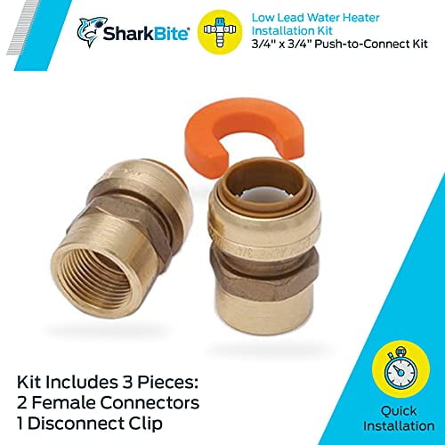 SUNGATOR 1/2" Slip Tee Push-to-Connect Fittings - 3-Pack No-Lead Brass For PEX, Copper & CPVC Pipes