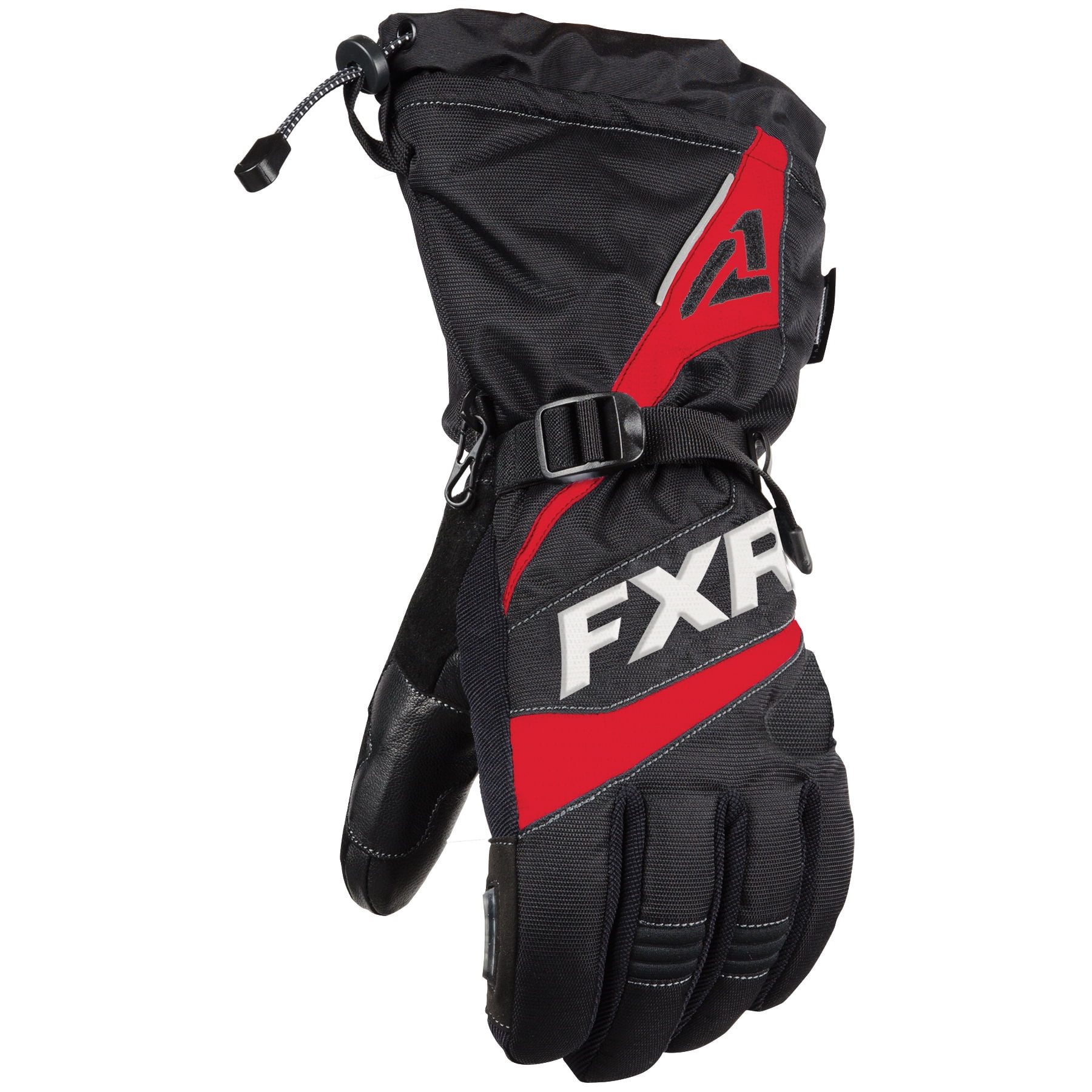 FXR Mens Black/Red Fuel Gloves Snowmobile 2020