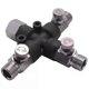 thumbnail image 3 of 3 Way Airbrush Air Hose Manifold Splitter Airbrush Accessories Multi Use With 1/8 Inch Bsp Fittings And Plugs, 3 of 5